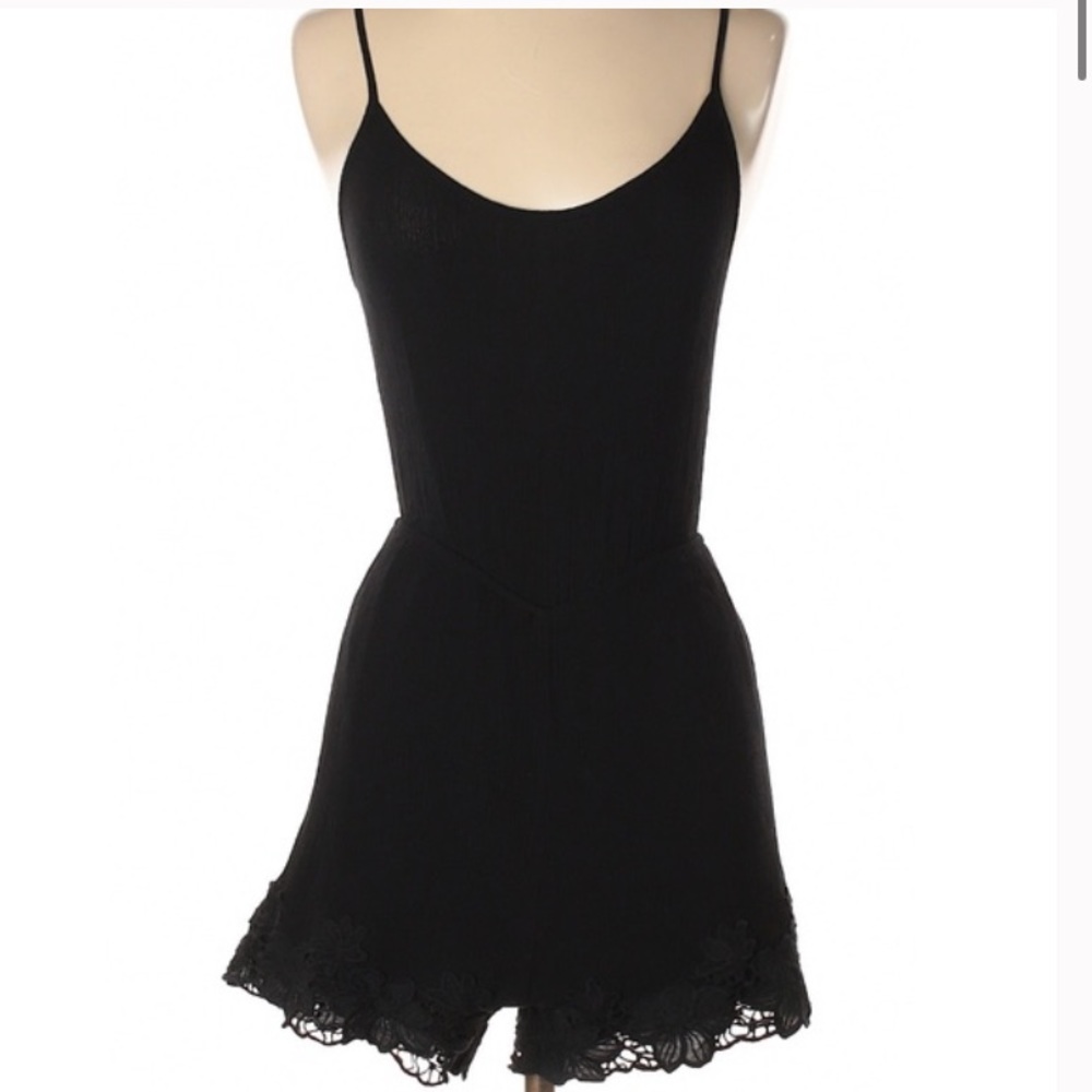 LA HEARTS BLACK ROMPER